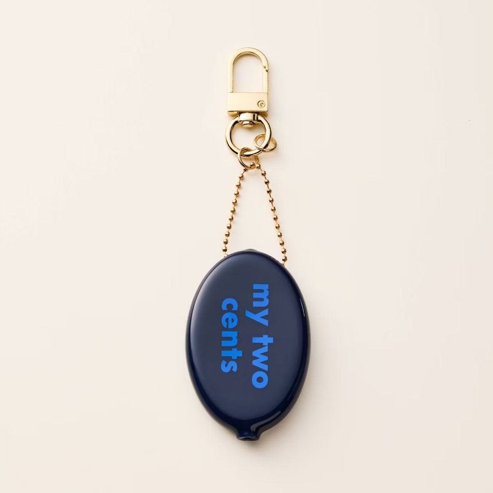 Kate Spade 'my two cents' Balloon Coin Pouch Keychain